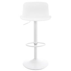 Lot de 4 tabourets de bar Almada en blanc