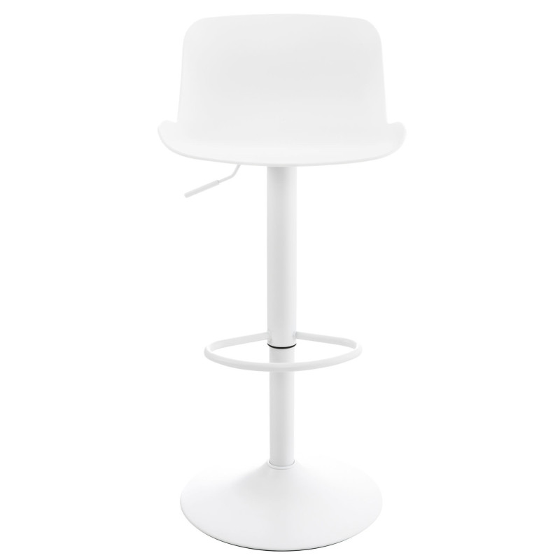 Lot de 4 tabourets de bar Almada en blanc