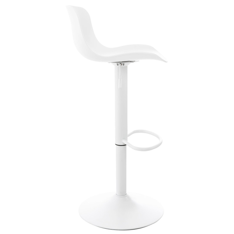 Lot de 4 tabourets de bar Almada en blanc