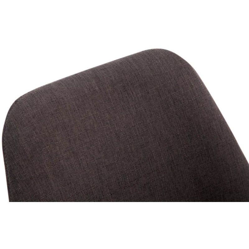 Lot de 4 chaises visiteurs Borneo V2 tissu blanc | gris foncé
