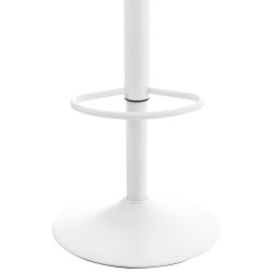 Lot de 4 tabourets de bar Almada en blanc