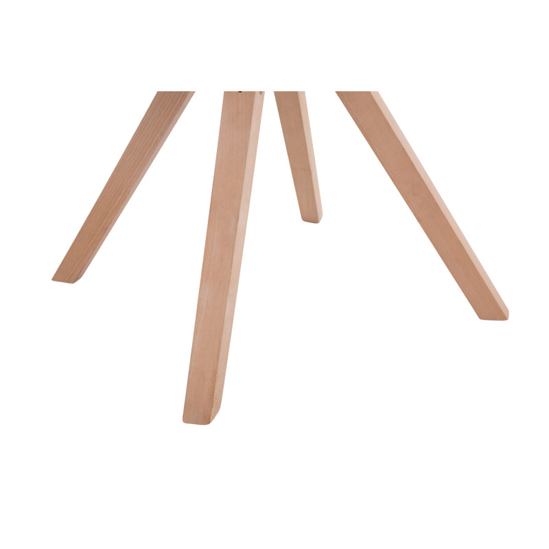 Lot de 4 chaises visiteurs Toulouse tissu Square Natura | bleu