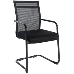 Chaise visiteur Denny | noir