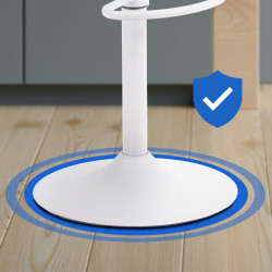 Ensemble de 4 tabourets de bar Aveiro blanc