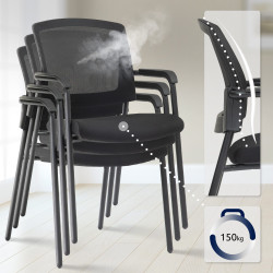 Chaise visiteur Volga | noir