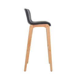 Tabouret de bar Hoover tissu Natura gris foncé