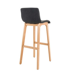 Tabouret de bar Hoover tissu Natura gris foncé