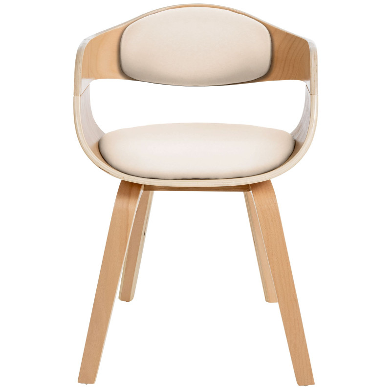 Chaise visiteur Kingston | nature/crème