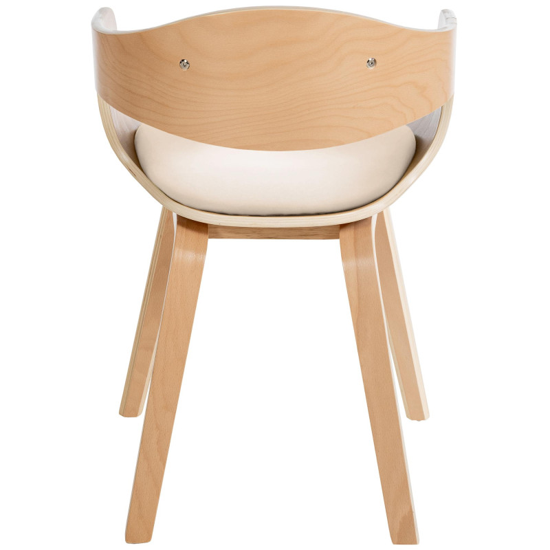 Chaise visiteur Kingston | nature/crème