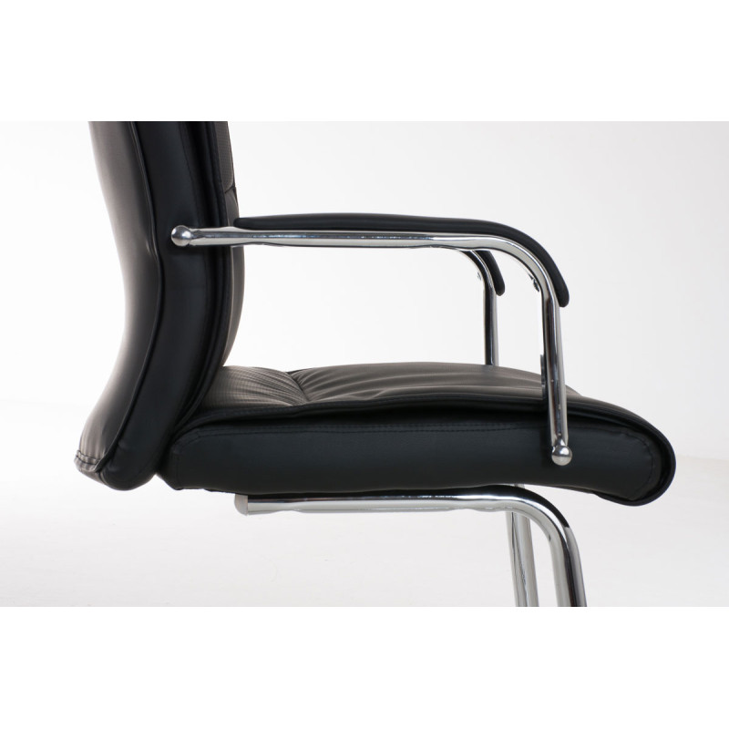 Chaise visiteur Caro | noir