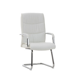 Chaise visiteur Caro | blanc