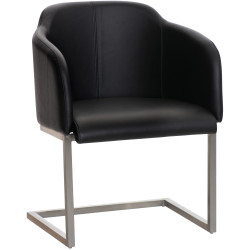 Chaise visiteur Magnus | noir