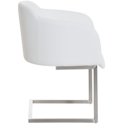Chaise visiteur Magnus | blanc