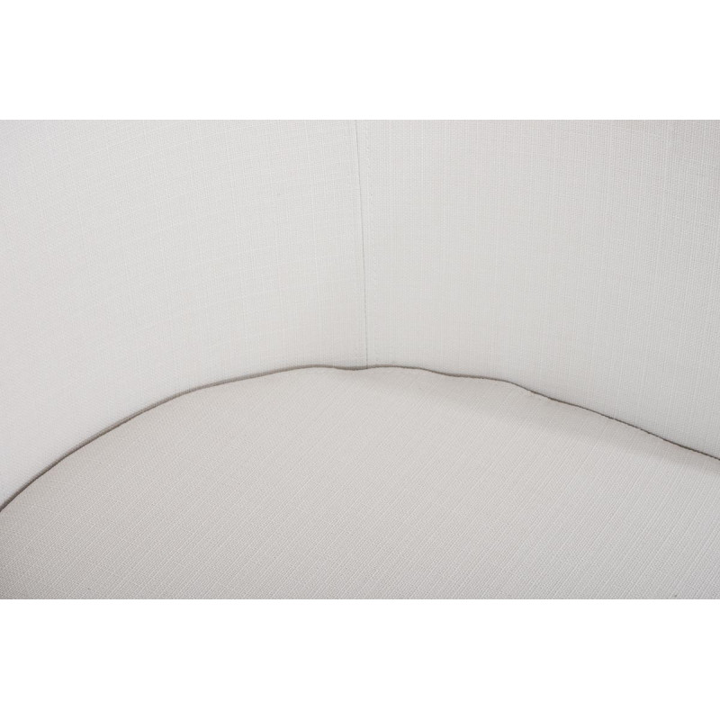 Chaise visiteur Magnus en tissu | blanc