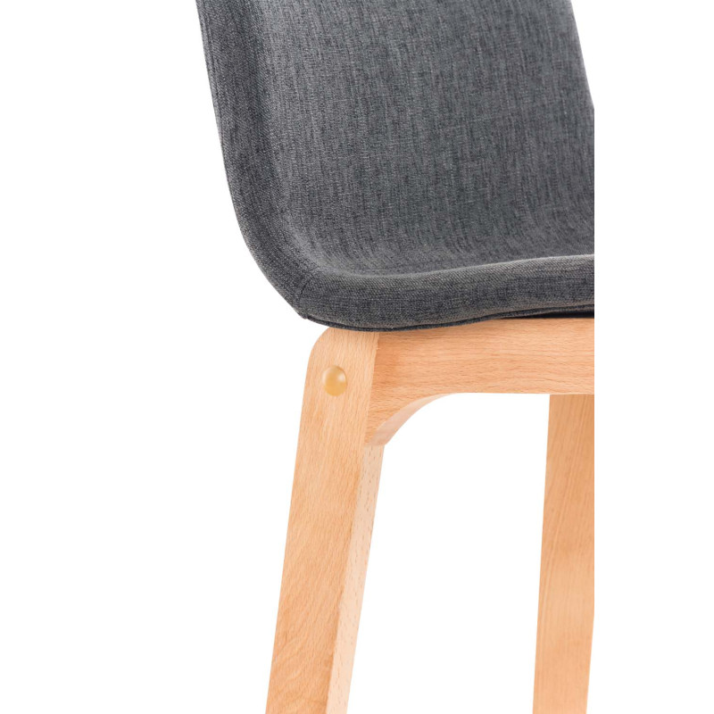 Tabouret de bar Hoover tissu Natura gris foncé