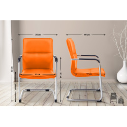 Chaise visiteur de Seattle | orange