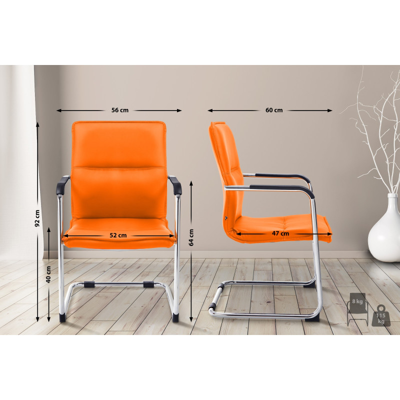Chaise visiteur de Seattle | orange