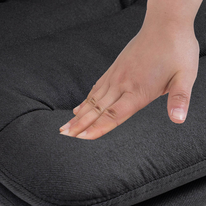 Barhocker Damar Stoff schwarz