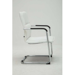 Lot de 2 chaises visiteurs Seattle | blanc