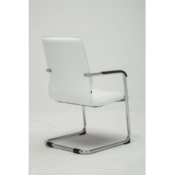 Lot de 2 chaises visiteurs Seattle | blanc