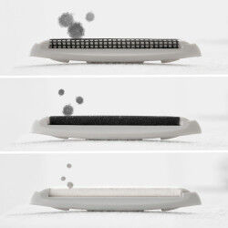 Brosse Anti-peluche avec Accessoires 4 en 1 InnovaGoods Gris (Reconditionné A)