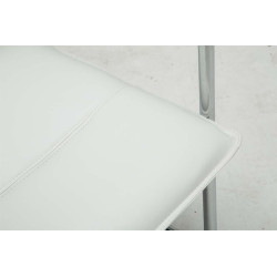 Lot de 2 chaises visiteurs Seattle | blanc