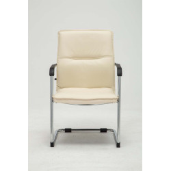 Lot de 2 chaises visiteurs Seattle | crème