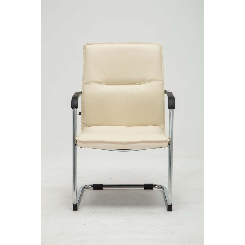 Lot de 2 chaises visiteurs Seattle | crème