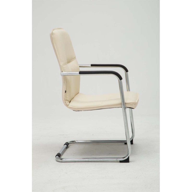 Lot de 2 chaises visiteurs Seattle | crème