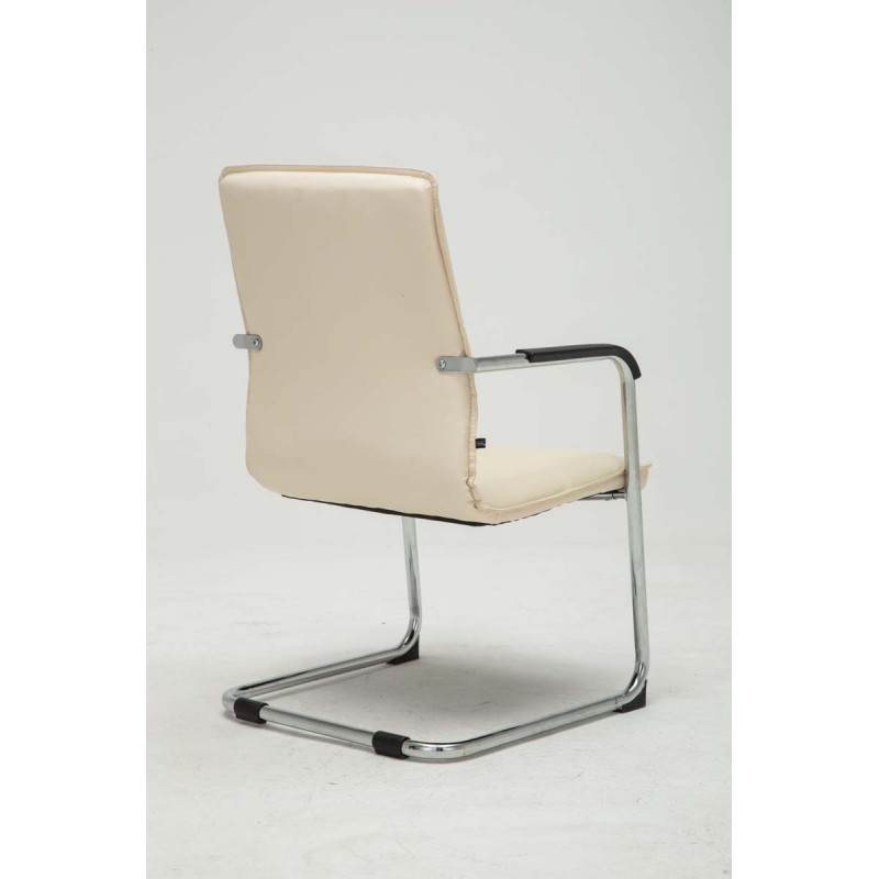 Lot de 2 chaises visiteurs Seattle | crème