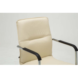 Lot de 2 chaises visiteurs Seattle | crème
