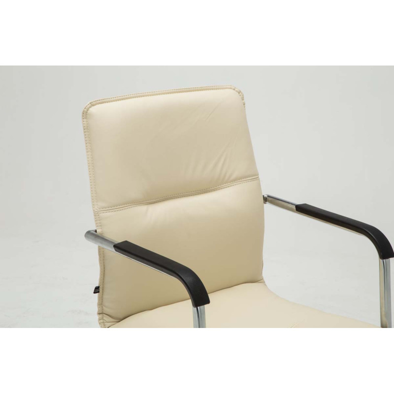Lot de 2 chaises visiteurs Seattle | crème