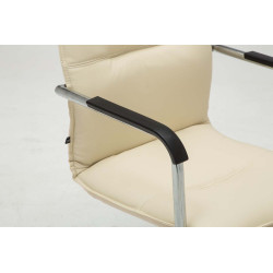 Lot de 2 chaises visiteurs Seattle | crème