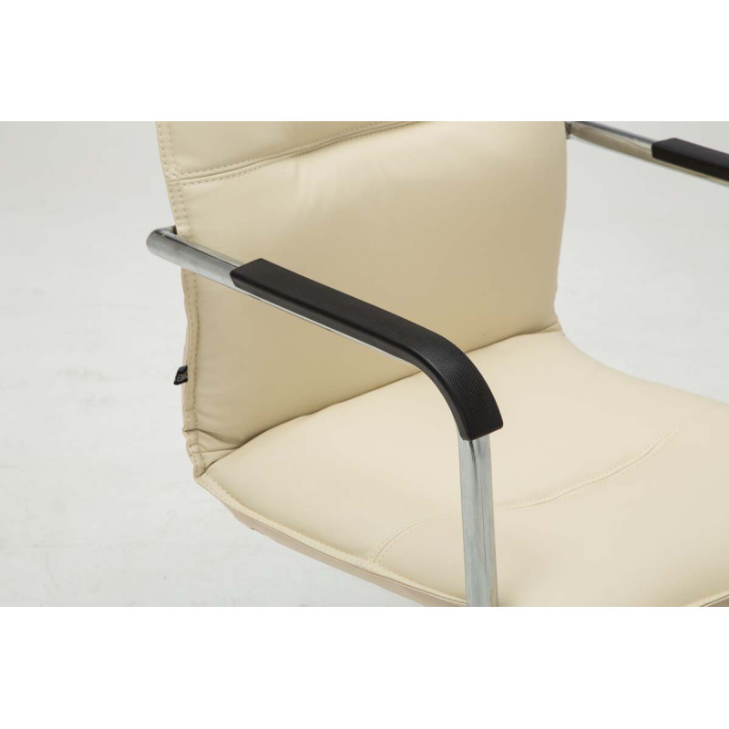 Lot de 2 chaises visiteurs Seattle | crème