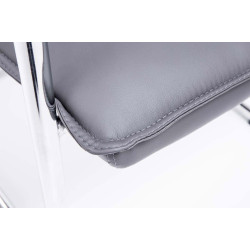 Lot de 2 chaises visiteurs Seattle | gris