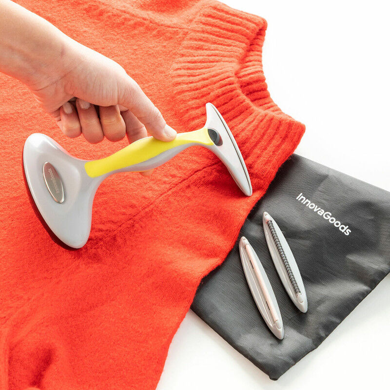 Brosse Anti-peluche avec Accessoires 4 en 1 InnovaGoods Gris (Reconditionné A)