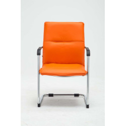 Lot de 2 chaises visiteurs Seattle | orange