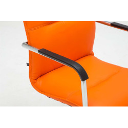 Lot de 2 chaises visiteurs Seattle | orange