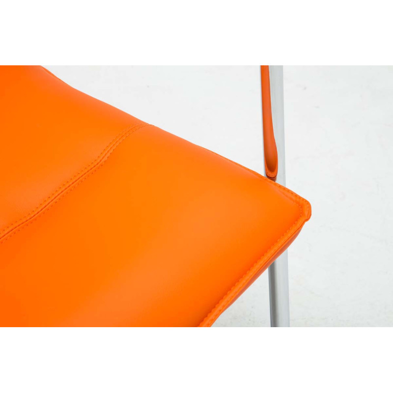 Lot de 2 chaises visiteurs Seattle | orange
