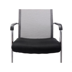 Ensemble de 2 chaises visiteurs Brenda | gris