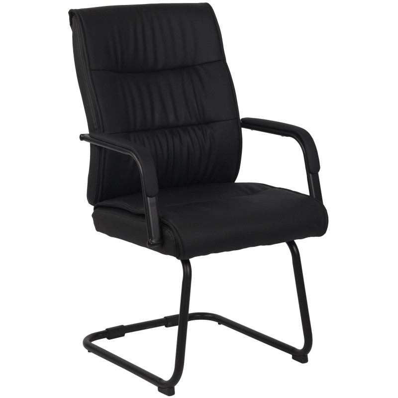 Chaise visiteur Sievert | noir/noir