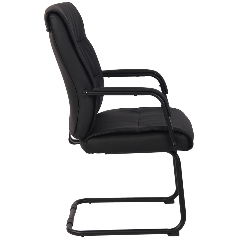 Chaise visiteur Sievert | noir/noir
