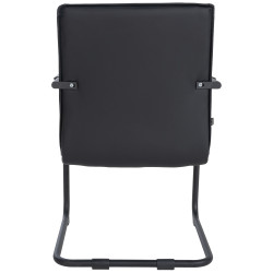 Chaise visiteur de Seattle | noir/noir