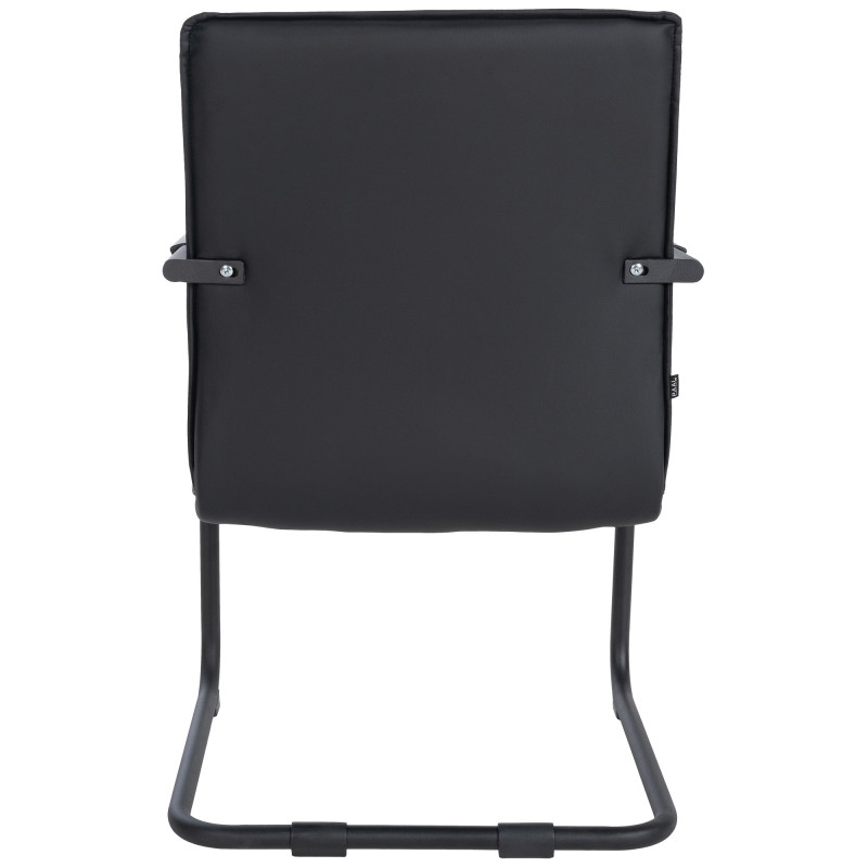 Chaise visiteur de Seattle | noir/noir