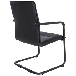 Chaise visiteur de Seattle | noir/noir