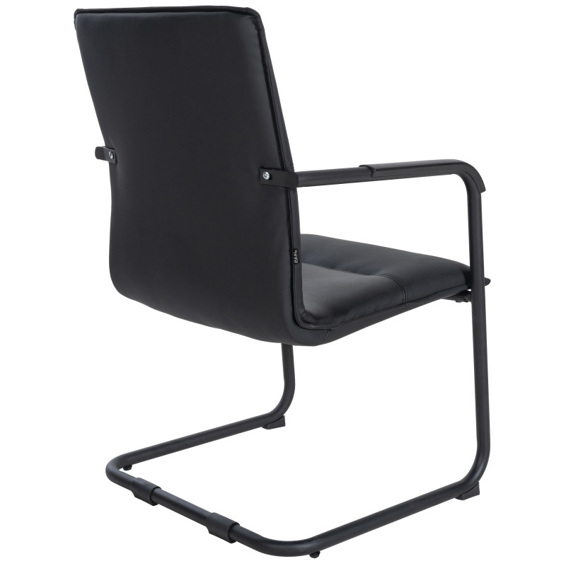 Chaise visiteur de Seattle | noir/noir