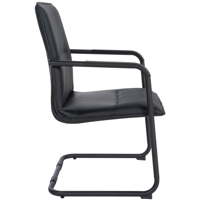 Chaise visiteur de Seattle | noir/noir
