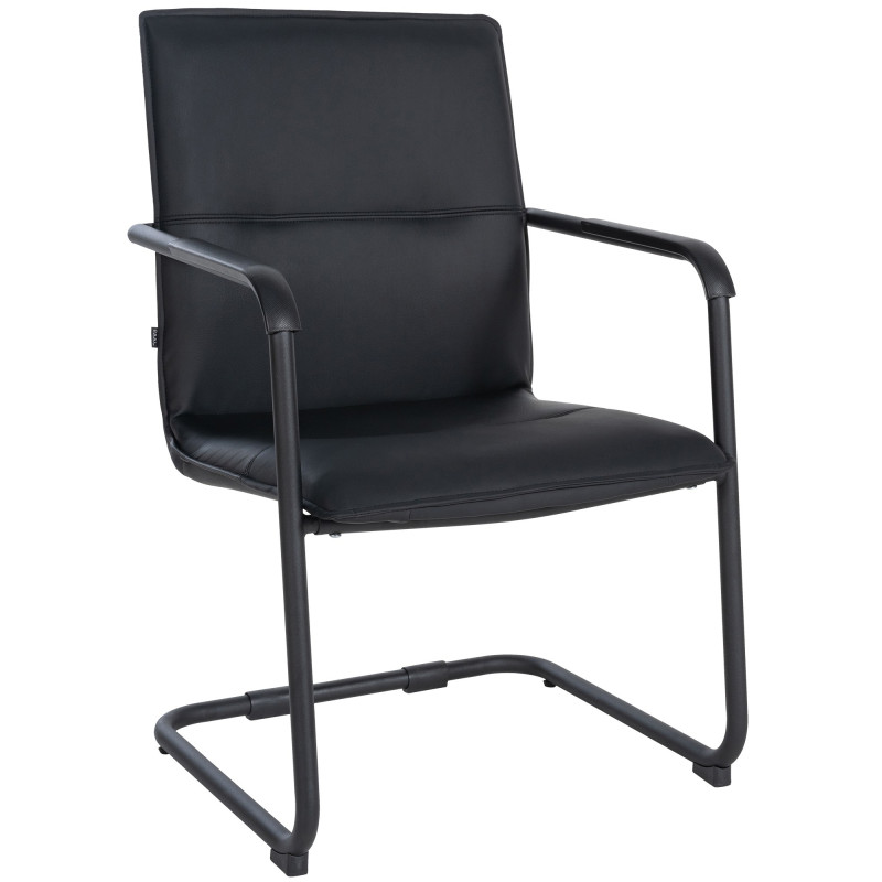 Chaise visiteur de Seattle | noir/noir