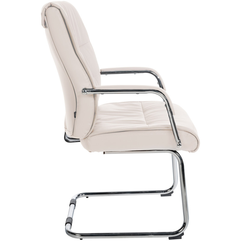 Lot de 2 chaises visiteurs Sievert | crème