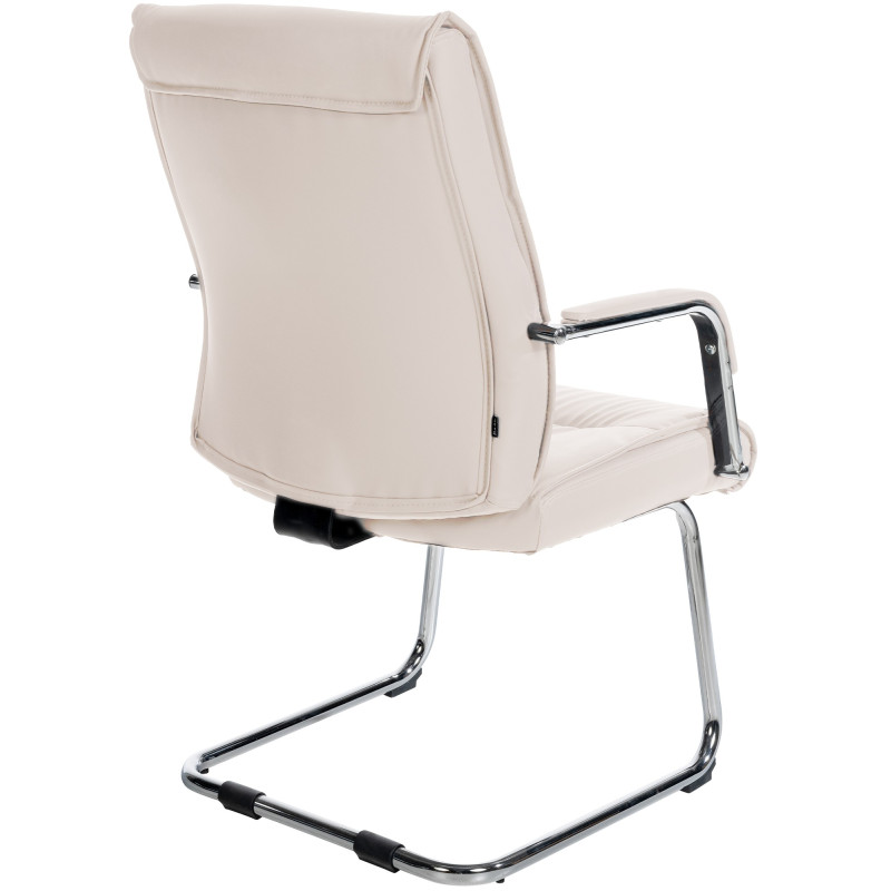 Lot de 2 chaises visiteurs Sievert | crème